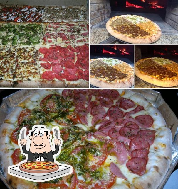 Consiga diferentes tipos de pizza