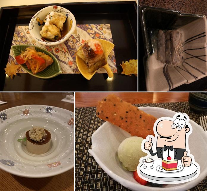 Yamazato serves a selection of sweet dishes