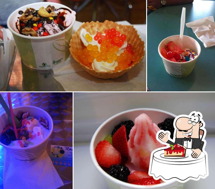 Rhokkoh's Frozen Yogurt offers a variety of sweet dishes