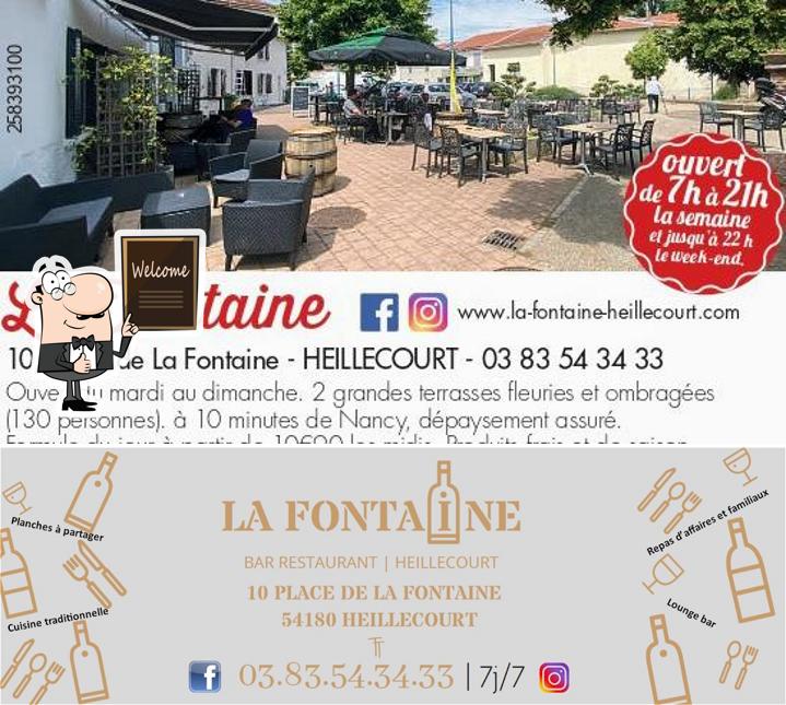 Regarder cette photo de Bar Restaurant - La Fontaine