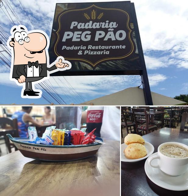 Entre diferentes coisas, interior e exterior podem ser encontrados no Padaria Peg Pão