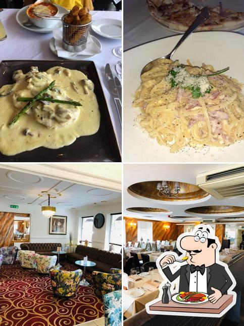 Take a look at the picture showing food and interior at La Finesse