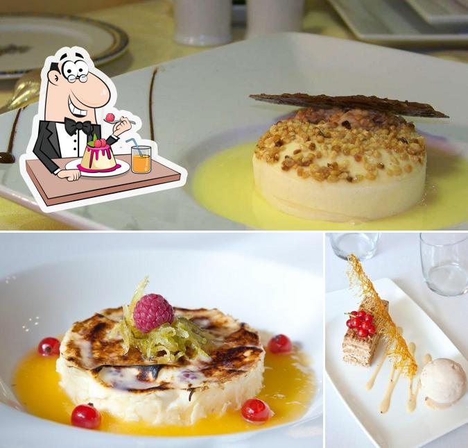 Hôtel Restaurant l'Étape Logis offre une sélection de plats sucrés