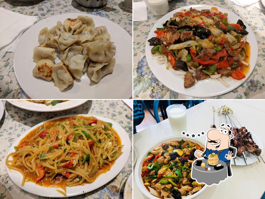 Food at Tangritah Uyghur Restaurant