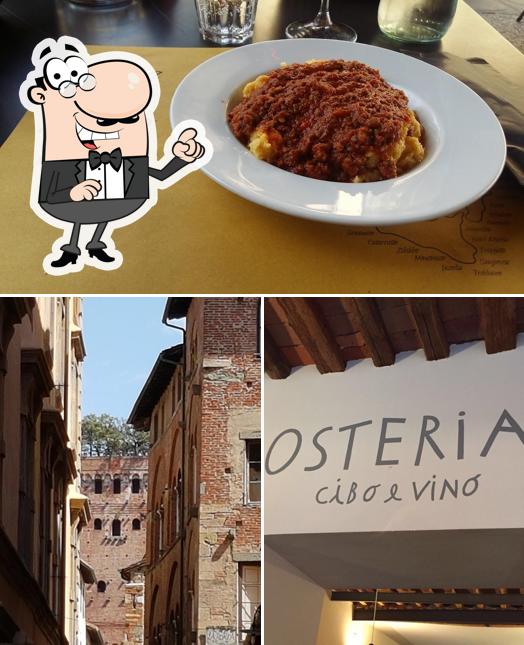 Tra le diverse cose da Bar Osteria Stellario si possono trovare la esterno e cibo