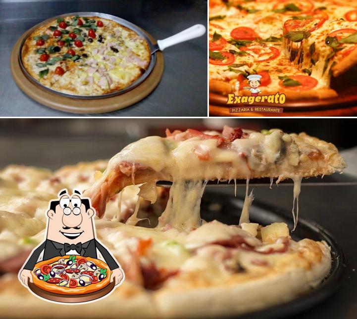 En Pizzaria Exagerato, puedes probar una pizza