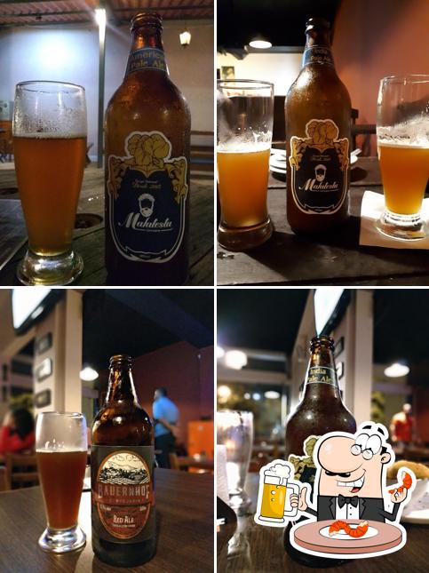 Você pode tomar um copo de cerveja leve ou escura