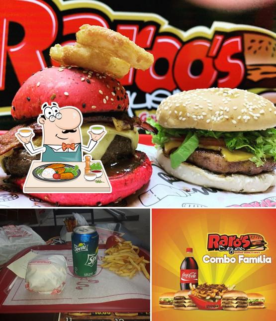 A ilustração do Raroo's Burguer São Domingos’s comida e cerveja