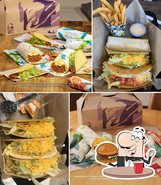 Order a burger at Taco Bell Cantina Cantina