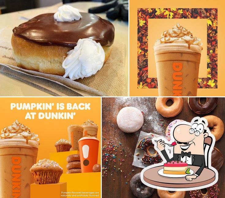 Dunkin' provides a range of sweet dishes