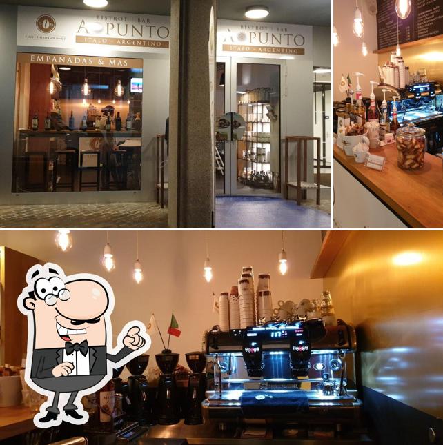 Gli interni di A.PUNTO - Caffè Bistrot Bar Italo-Argentino