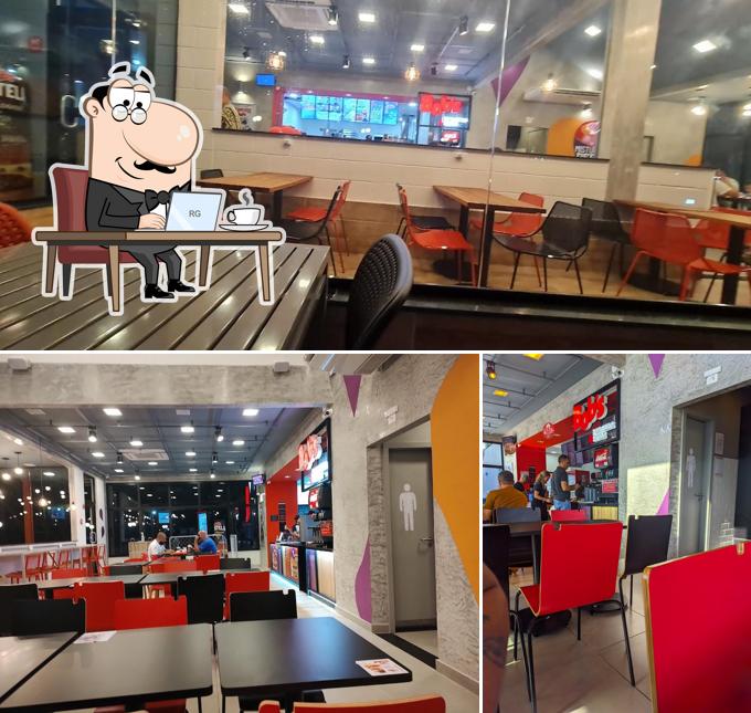 O interior do Bob's Burger - Drive Rio Santos Mangaratiba