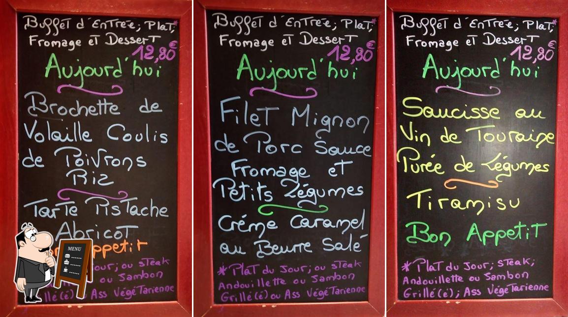 Découvrez le menu du jour sur le tableau