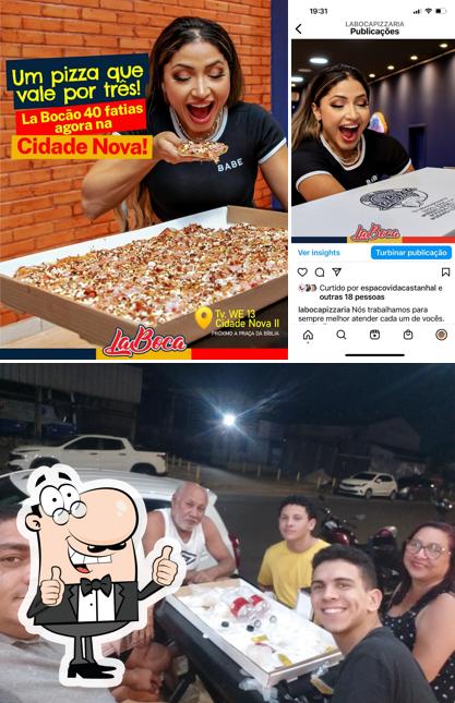 Look at the image of Pizzaria La Boca Cidade Nova - Pizza de Metro