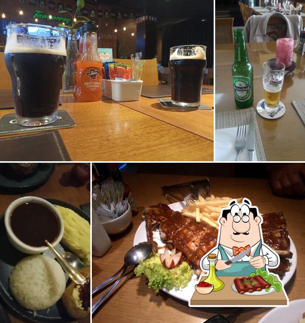 Costelas de porco em O Irlandes SteakHouse & Pub