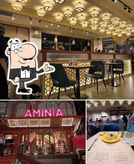 The picture of interior and exterior at Aminia Restaurant - Guwahati