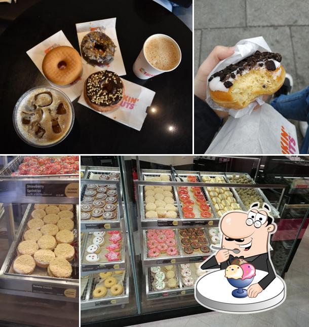 Dunkin' Donuts sert une sélection de desserts