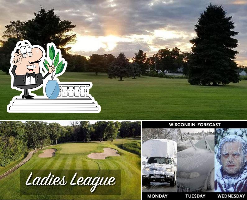 Lake Beulah Country Club, Mukwonago, N9430 E Shore Rd Carta del