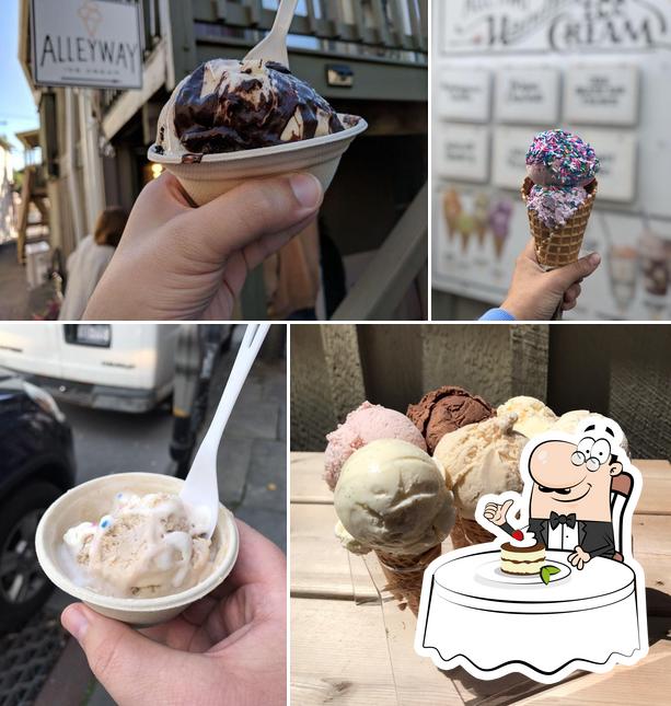 Alleyway Ice Cream tiene numerosos dulces