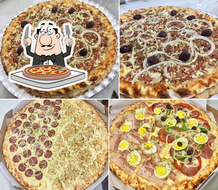 No Pizzaria Borda de Ouro, você pode provar pizza