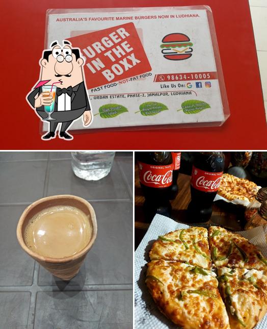 The image of drink and food at Endless Pizza