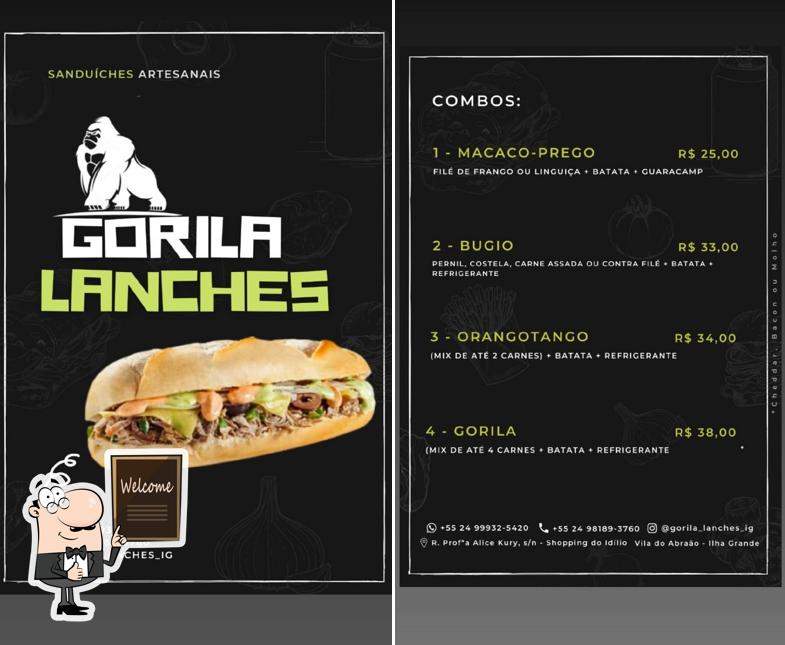 Look at the pic of Gorila lanches ig