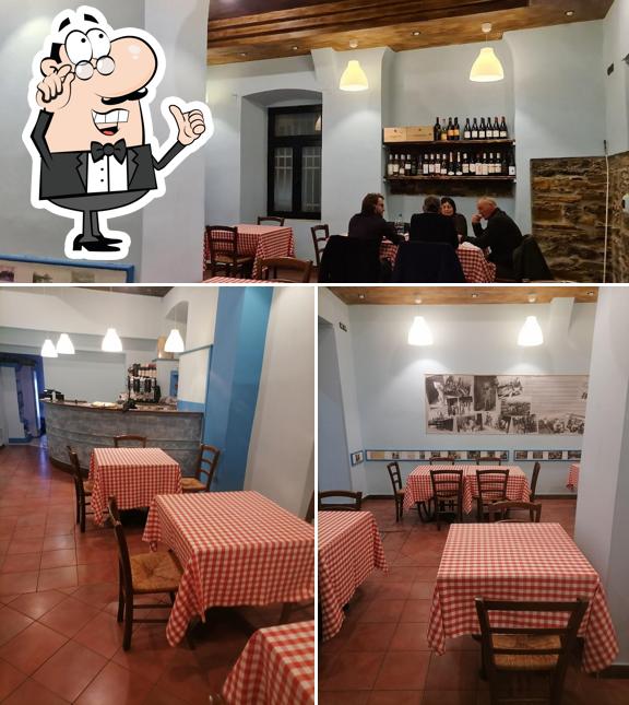 Gli interni di La cantina di Osvaldo