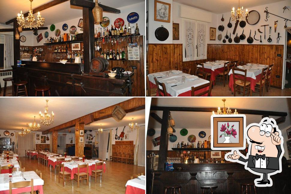 Gli interni di Trattoria Tiola