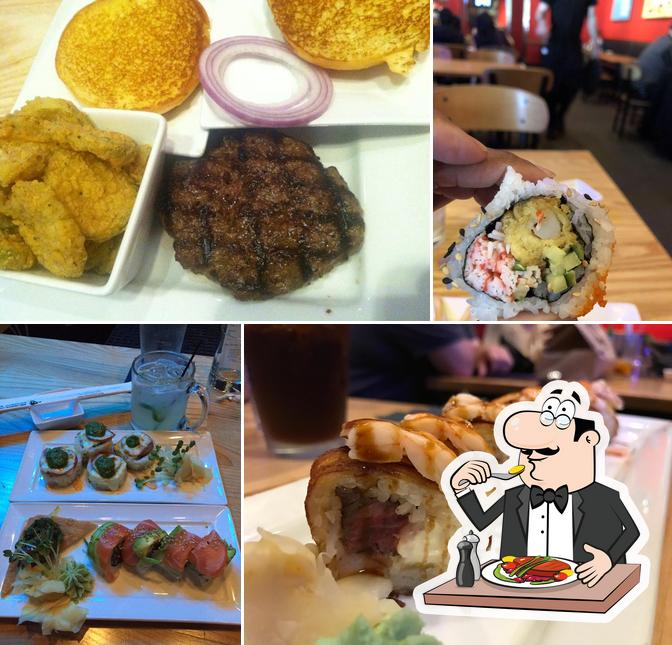 Еда в "The Cowfish Sushi Burger Bar"
