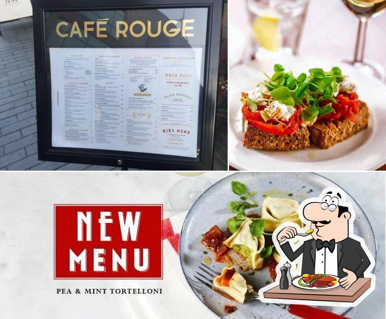 The photo of food and interior at Café Rouge - Birmingham Brindley Place