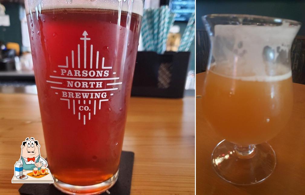 Order different beverages offered by Parsons North Brewing Company