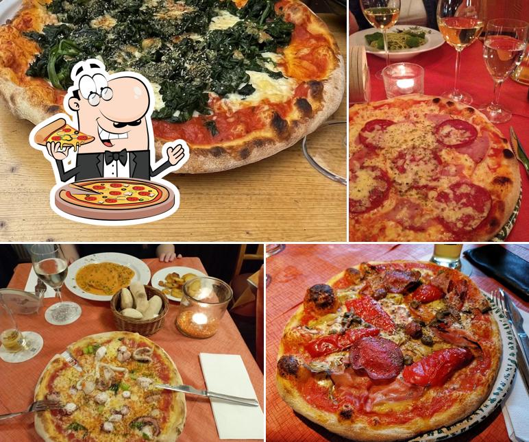 A Pizzeria Trattoria Siciliana, vous pouvez déguster des pizzas