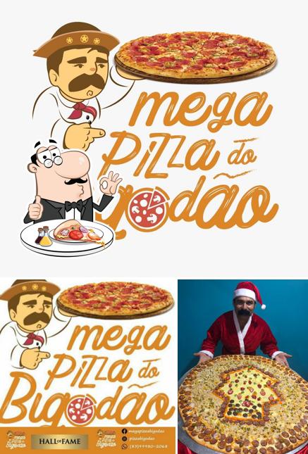 Escolha pizza no Bigode Pizzaria