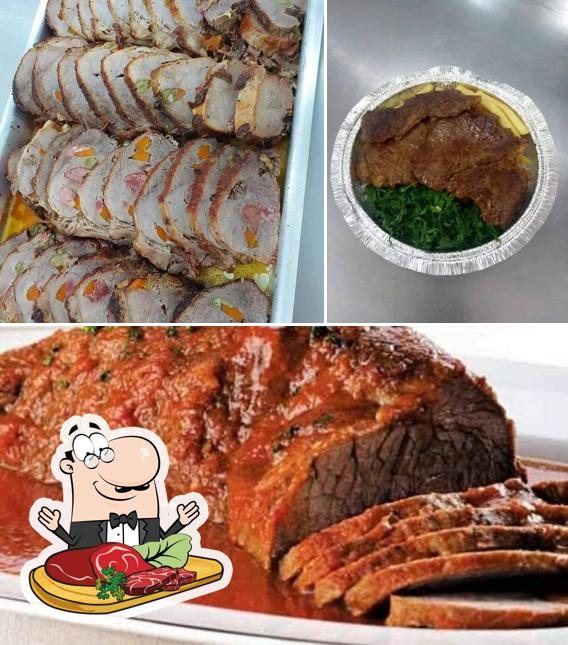 Peça refeições de carne no Restaurante e Lanchonete Tempero D'Casa