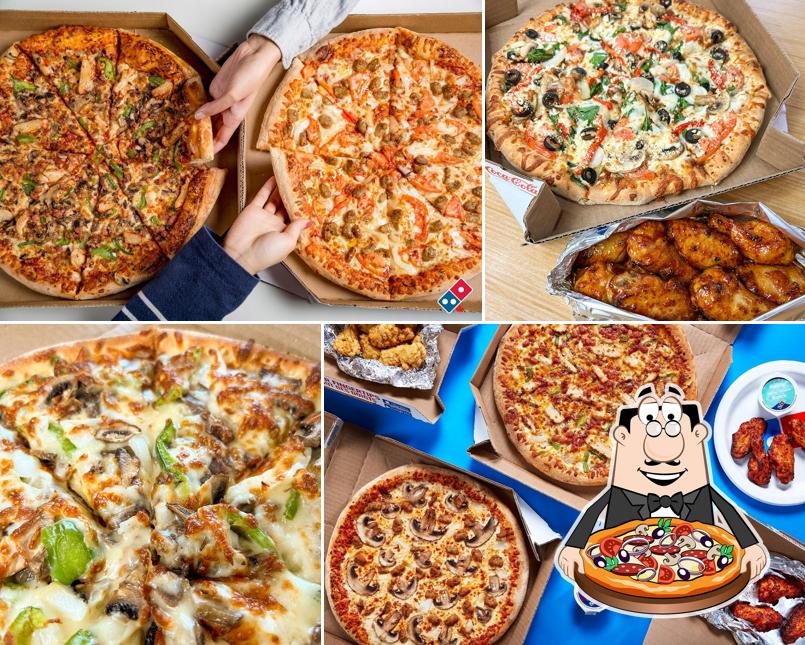 A Domino's Pizza, vous pouvez commander des pizzas