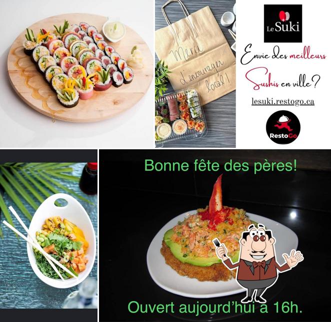 Nourriture à Restaurant Le Suki Prévost