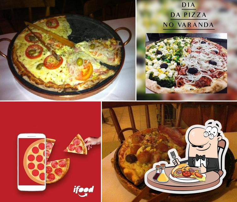 Experimente pizza no Varanda Restaurante Pizza Bar