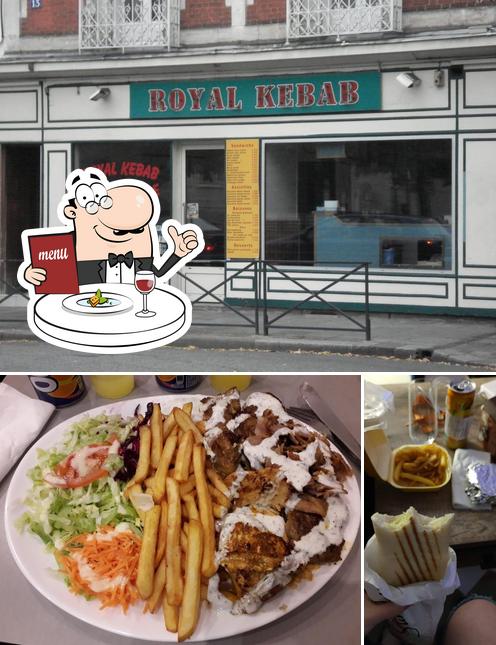 Parmi les diverses choses de la nourriture et la bière, une personne peut trouver sur Royal Kebab