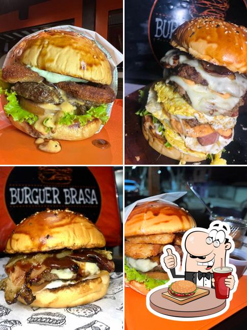 Deguste um dos hambúrgueres servidos no BURGUER BRASA HAMBURGUERIA GOURMET