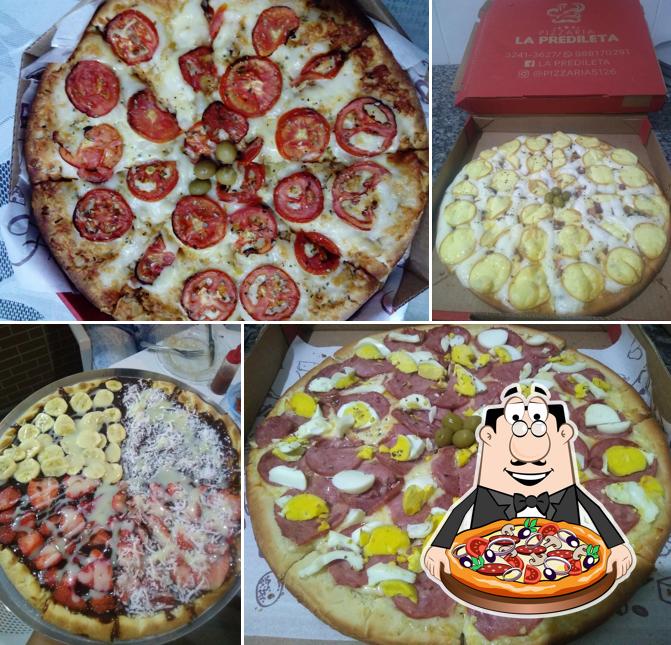 No Pizzaria La Predileta, você pode desfrutar de pizza