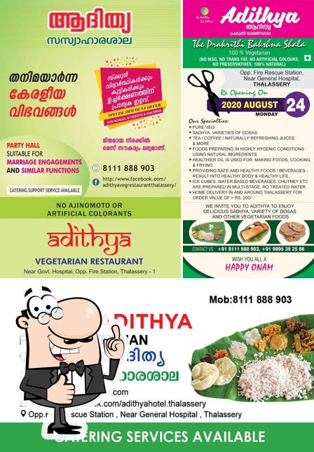 See the pic of ADITHYA VEGETARIAN RESTAURANT