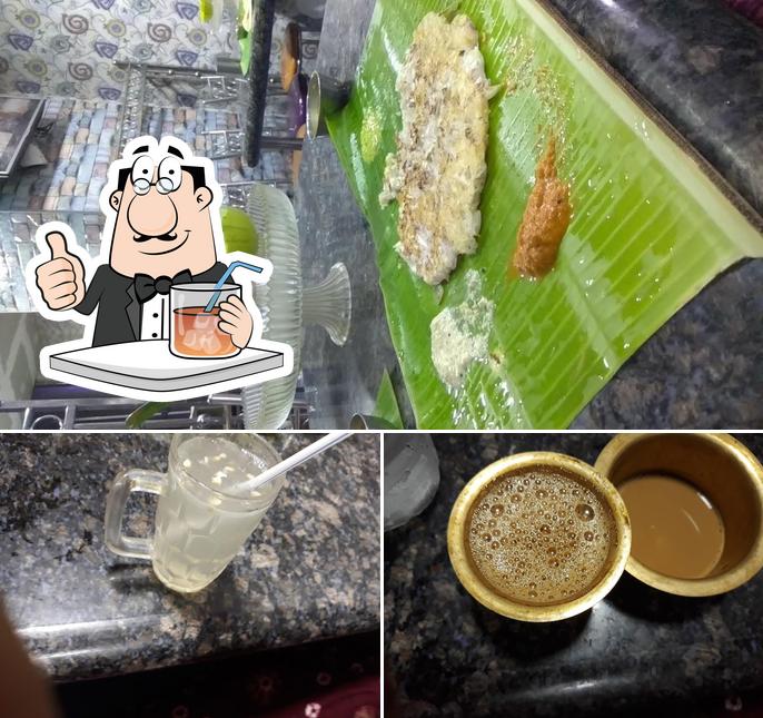 The image of Saravana Bhavan Veg. Hotel’s drink and fish