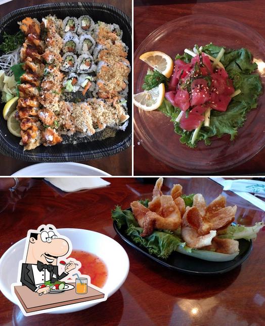 Food at Ocean Sushi and Teriyaki