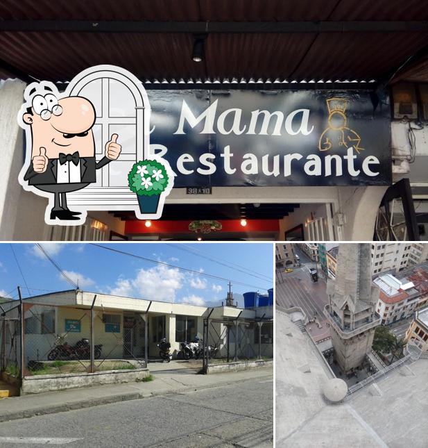 La parte exterior de Casa Mama Cafe Restaurante