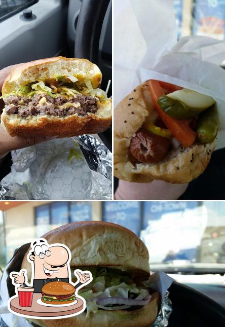 Order a burger at Biggie's