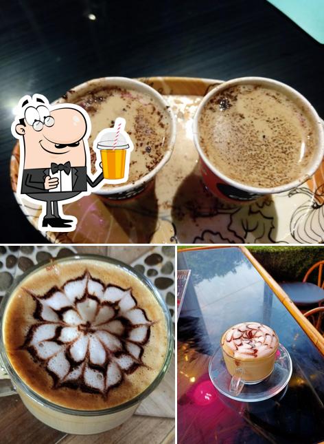 Enjoy a beverage at Gupshup Cafe