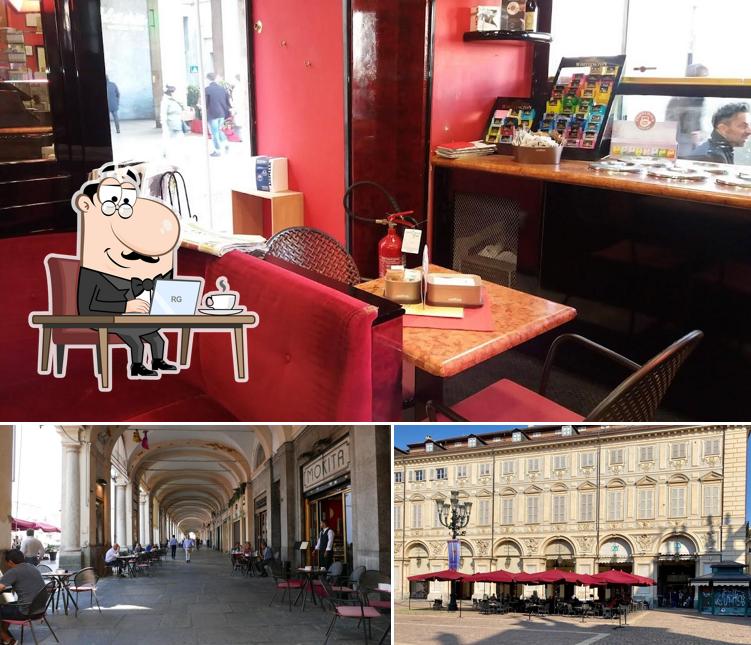 Tra le varie cose da Caffè Mokita si possono trovare la interni e esterno