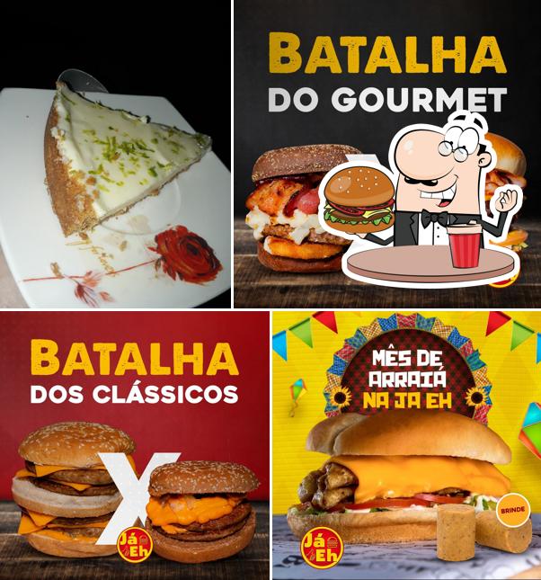 Hambúrguer em Jah Eh Lanches