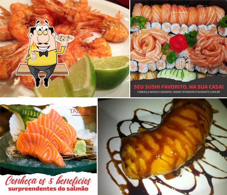 Peça frutos do mar no Tatame Comida Japonesa