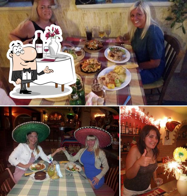 Las imágenes de comedor y barra de bar en Panchos Mexican Restaurant & Bar